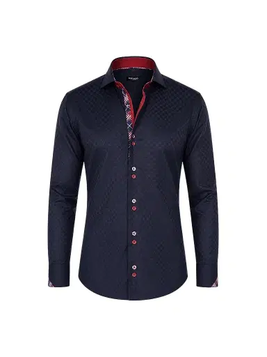 Maceoo Men's Perm Mini Panam Square Shirt - Black - Size XXXL | Thumbnail 1 Maceoo Men's Perm Mini Panam Square Shirt - Black - Size XXXL | Thumbnail 1