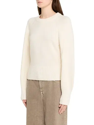 Guest in Residence Women's Cashmere Puff-Sleeve Sweater - Cream | Thumbnail 3 Guest in Residence Women's Cashmere Puff-Sleeve Sweater - Cream | Thumbnail 3