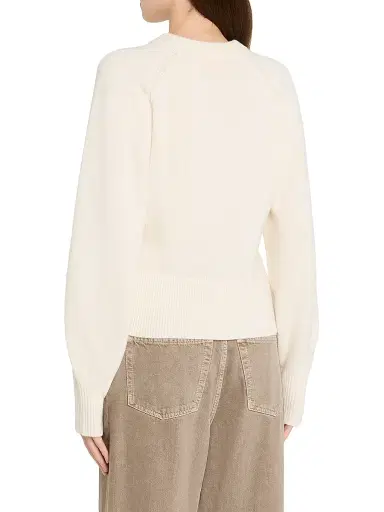Guest in Residence Women's Cashmere Puff-Sleeve Sweater - Cream | Thumbnail 4 Guest in Residence Women's Cashmere Puff-Sleeve Sweater - Cream | Thumbnail 4
