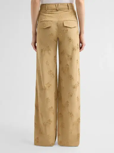 Veronica Beard Women's Cole Paisley Cotton-Blend Pants - Sand - Size 16 | Thumbnail 3 Veronica Beard Women's Cole Paisley Cotton-Blend Pants - Sand - Size 16 | Thumbnail 3
