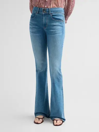 Veronica Beard Women's Beverly Mid-Rise Skinny Flare Jeans | Thumbnail 4 Veronica Beard Women's Beverly Mid-Rise Skinny Flare Jeans | Thumbnail 4