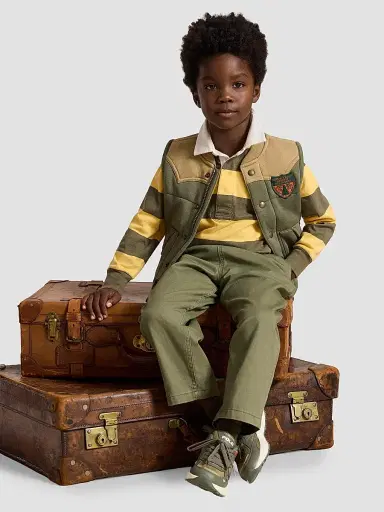 Polo Ralph Lauren Little Boy's & Boy's Cotton Jersey Rugby Shirt | Thumbnail 5 Polo Ralph Lauren Little Boy's & Boy's Cotton Jersey Rugby Shirt | Thumbnail 5