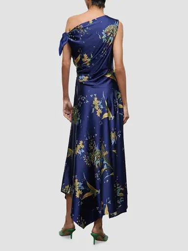 Staud Women's Portia Silk Maxi Dress - Tapestry Midnight - Size 12 | Thumbnail 3 Staud Women's Portia Silk Maxi Dress - Tapestry Midnight - Size 12 | Thumbnail 3
