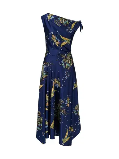 Staud Women's Portia Silk Maxi Dress - Tapestry Midnight - Size 12 | Thumbnail 1 Staud Women's Portia Silk Maxi Dress - Tapestry Midnight - Size 12 | Thumbnail 1