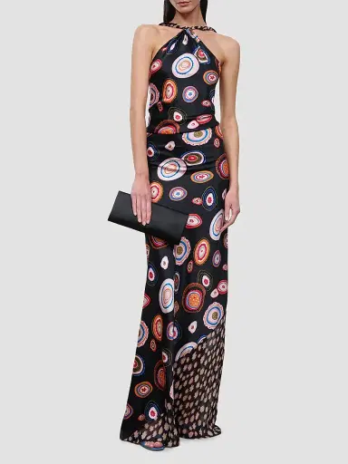 Staud Women's Charli Silk Maxi Dress - Millefiori Multi - Size 14 | Thumbnail 2 Staud Women's Charli Silk Maxi Dress - Millefiori Multi - Size 14 | Thumbnail 2