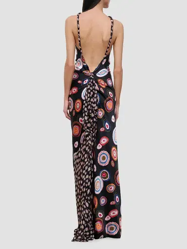 Staud Women's Charli Silk Maxi Dress - Millefiori Multi - Size 14 | Thumbnail 4 Staud Women's Charli Silk Maxi Dress - Millefiori Multi - Size 14 | Thumbnail 4