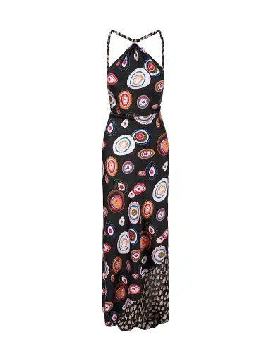 Staud Women's Charli Silk Maxi Dress - Millefiori Multi - Size 14 | Thumbnail 1 Staud Women's Charli Silk Maxi Dress - Millefiori Multi - Size 14 | Thumbnail 1