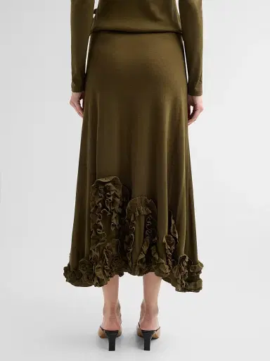 Ulla Johnson Women's Heloise Jersey Midi Skirt | Thumbnail 3 Ulla Johnson Women's Heloise Jersey Midi Skirt | Thumbnail 3