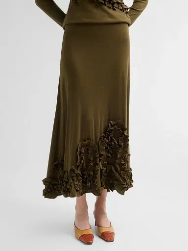 Ulla Johnson Women's Heloise Jersey Midi Skirt | Thumbnail 4 Ulla Johnson Women's Heloise Jersey Midi Skirt | Thumbnail 4