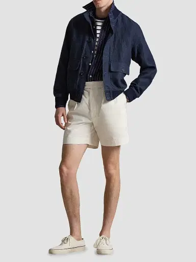 Polo Ralph Lauren Men's Herringbone Linen Jacket - Refined Navy | Thumbnail 2 Polo Ralph Lauren Men's Herringbone Linen Jacket - Refined Navy | Thumbnail 2