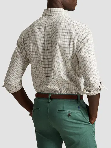 Polo Ralph Lauren Men's Tattersall Cotton Shirt | Thumbnail 3 Polo Ralph Lauren Men's Tattersall Cotton Shirt | Thumbnail 3
