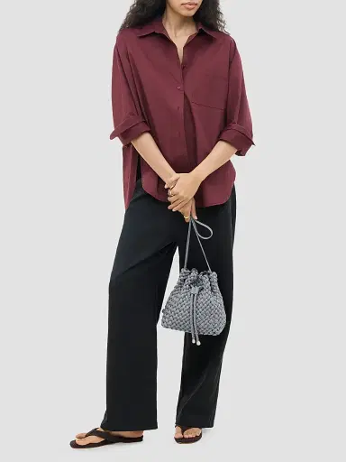 Naghedi Women's Gramercy Double Weave Bucket Bag | Thumbnail 2 Naghedi Women's Gramercy Double Weave Bucket Bag | Thumbnail 2