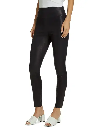 Sprwmn Women's Leather Ankle Leggings | Thumbnail 4 Sprwmn Women's Leather Ankle Leggings | Thumbnail 4