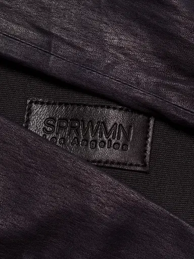 Sprwmn Women's Leather Ankle Leggings | Thumbnail 7 Sprwmn Women's Leather Ankle Leggings | Thumbnail 7