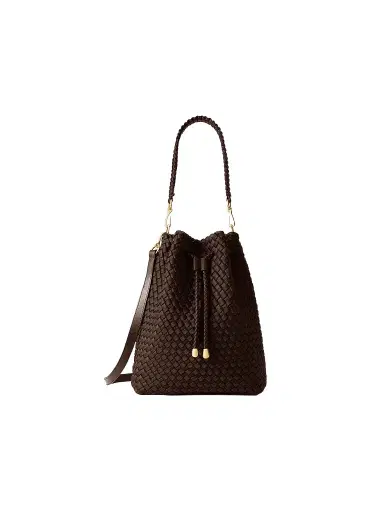 Naghedi Women's Mercer Large Bucket Bag - Chocolate | Thumbnail 1 Naghedi Women's Mercer Large Bucket Bag - Chocolate | Thumbnail 1