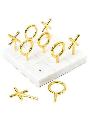 Jonathan Adler Marble & Brass Tic-Tac-Toe Set | Thumbnail 2 Jonathan Adler Marble & Brass Tic-Tac-Toe Set | Thumbnail 2