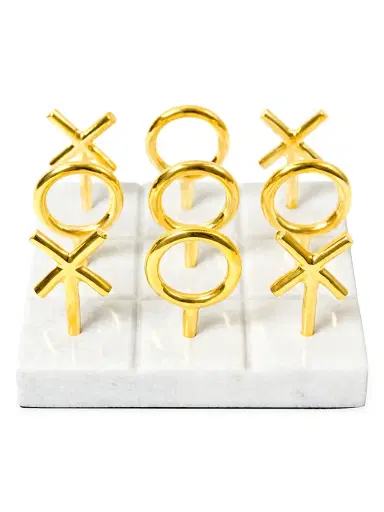 Jonathan Adler Marble & Brass Tic-Tac-Toe Set | Thumbnail 3 Jonathan Adler Marble & Brass Tic-Tac-Toe Set | Thumbnail 3