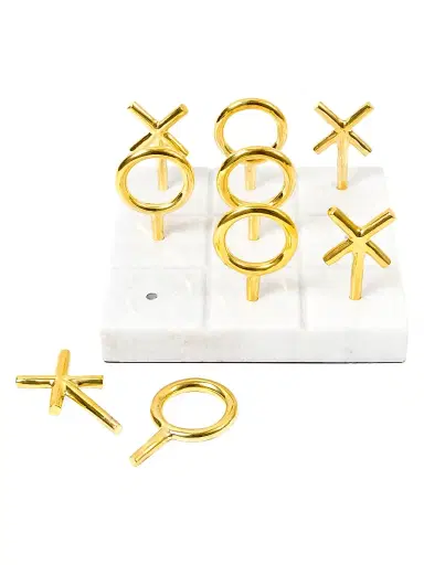 Jonathan Adler Marble & Brass Tic-Tac-Toe Set | Thumbnail 1 Jonathan Adler Marble & Brass Tic-Tac-Toe Set | Thumbnail 1