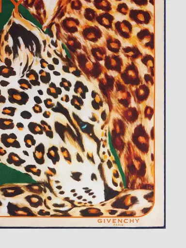 Givenchy Women's Square in Silk with Leopards Print | Thumbnail 2 Givenchy Women's Square in Silk with Leopards Print | Thumbnail 2