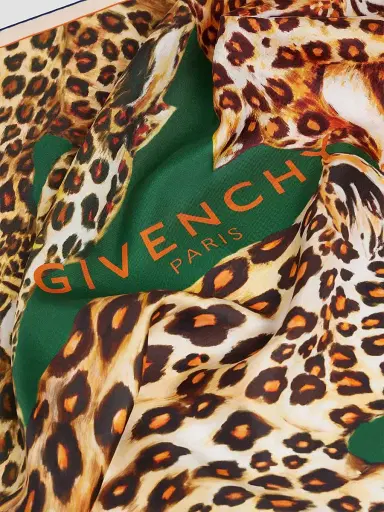Givenchy Women's Square in Silk with Leopards Print | Thumbnail 3 Givenchy Women's Square in Silk with Leopards Print | Thumbnail 3