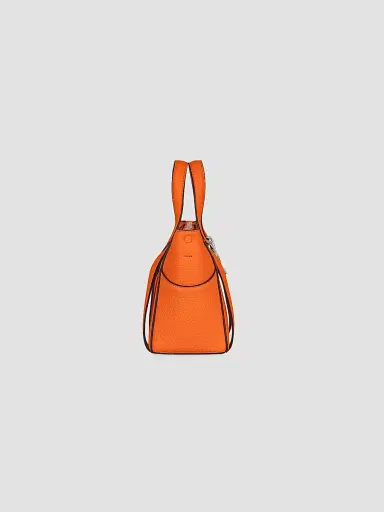 Givenchy Women's The Snatch Top Handle Bag in Grained Leather - Orange | Thumbnail 2 Givenchy Women's The Snatch Top Handle Bag in Grained Leather - Orange | Thumbnail 2