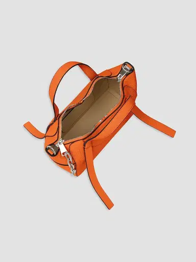Givenchy Women's The Snatch Top Handle Bag in Grained Leather - Orange | Thumbnail 4 Givenchy Women's The Snatch Top Handle Bag in Grained Leather - Orange | Thumbnail 4