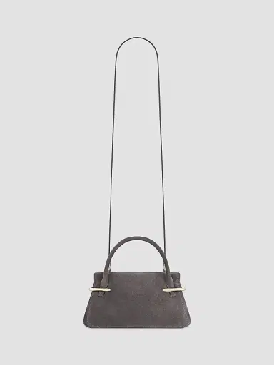 Givenchy Women's Mini Pinch Top Handle Bag in Suede Leather | Thumbnail 3 Givenchy Women's Mini Pinch Top Handle Bag in Suede Leather | Thumbnail 3