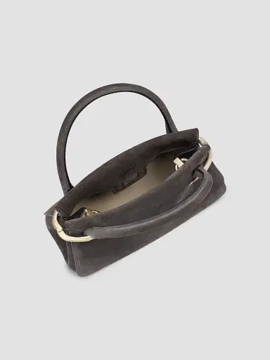 Givenchy Women's Mini Pinch Top Handle Bag in Suede Leather | Thumbnail 4 Givenchy Women's Mini Pinch Top Handle Bag in Suede Leather | Thumbnail 4