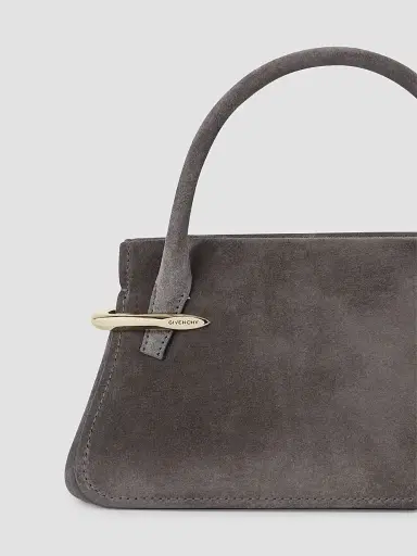 Givenchy Women's Mini Pinch Top Handle Bag in Suede Leather | Thumbnail 5 Givenchy Women's Mini Pinch Top Handle Bag in Suede Leather | Thumbnail 5