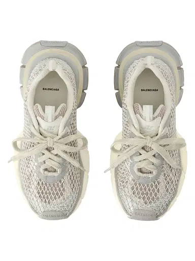 Balenciaga Women's 3XL Fishnet Sneakers - Eggshell | Thumbnail 6 Balenciaga Women's 3XL Fishnet Sneakers - Eggshell | Thumbnail 6