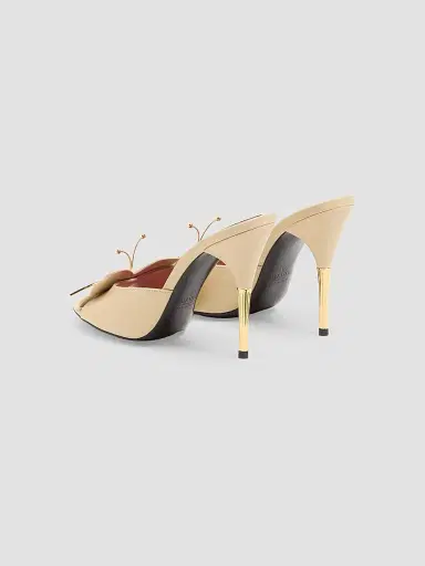 Valentino Garavani Women's Flutterby 150MM Kidskin Slide Sandals with Butterfly Detail - Rope - Size 12 | Thumbnail 3 Valentino Garavani Women's Flutterby 150MM Kidskin Slide Sandals with Butterfly Detail - Rope - Size 12 | Thumbnail 3