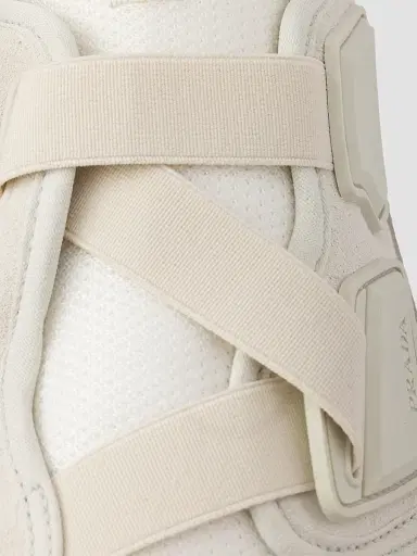 Prada Men's Speedrock Leather and Mesh Fabric Sneakers - Grey - Size 12 | Thumbnail 5 Prada Men's Speedrock Leather and Mesh Fabric Sneakers - Grey - Size 12 | Thumbnail 5