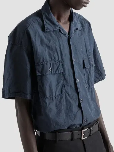 Prada Men's Cotton Blend Shirt | Thumbnail 4 Prada Men's Cotton Blend Shirt | Thumbnail 4
