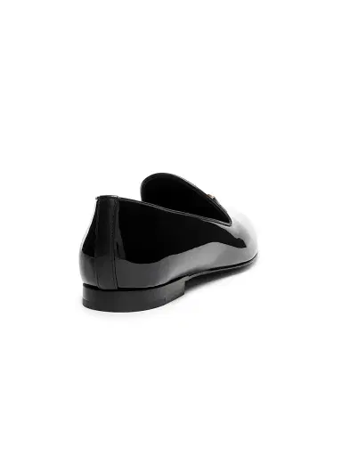 Versace Men's Patent Leather Loafers - Black Vibrated Gold - Size 13 | Thumbnail 3 Versace Men's Patent Leather Loafers - Black Vibrated Gold - Size 13 | Thumbnail 3