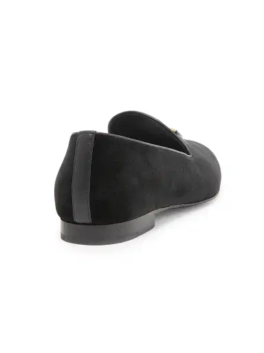 Versace Men's Medusa Velvet Slippers - Black Vibrated Gold - Size 13 | Thumbnail 3 Versace Men's Medusa Velvet Slippers - Black Vibrated Gold - Size 13 | Thumbnail 3