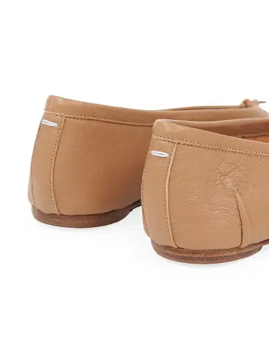 Maison Margiela Women's Tabi Leather Ballerina Flats - Tan | Thumbnail 5 Maison Margiela Women's Tabi Leather Ballerina Flats - Tan | Thumbnail 5