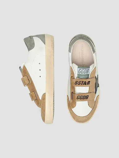 Golden Goose Baby Boy's, Little Boy's & Boy's Old School Leather Sneakers - White 10 (Toddler) | Thumbnail 3 Golden Goose Baby Boy's, Little Boy's & Boy's Old School Leather Sneakers - White 10 (Toddler) | Thumbnail 3