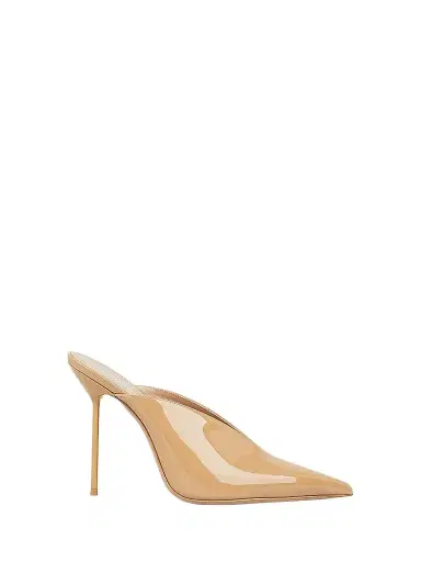 Paris Texas Women's Lidia 105MM Patent Leather Mules - Beige - Size 11 | Thumbnail 1 Paris Texas Women's Lidia 105MM Patent Leather Mules - Beige - Size 11 | Thumbnail 1