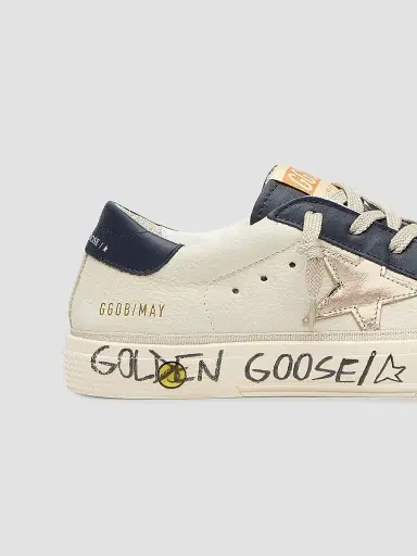 Golden Goose Baby's, Little Kid's & Kid's May Nabuk Low-Top Sneakers - Dirty White 3 (Child) | Thumbnail 5 Golden Goose Baby's, Little Kid's & Kid's May Nabuk Low-Top Sneakers - Dirty White 3 (Child) | Thumbnail 5
