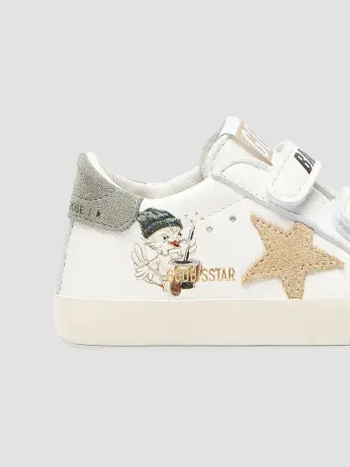 Golden Goose Baby Boy's Old School Goose-Print Sneakers - White 3 (Baby) | Thumbnail 3 Golden Goose Baby Boy's Old School Goose-Print Sneakers - White 3 (Baby) | Thumbnail 3