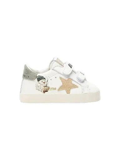 Golden Goose Baby Boy's Old School Goose-Print Sneakers - White 3 (Baby) | Thumbnail 1 Golden Goose Baby Boy's Old School Goose-Print Sneakers - White 3 (Baby) | Thumbnail 1