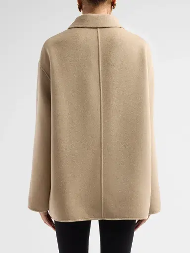 RÓHE Women's Double-Faced Wool Jacket - Desert Brown - Size 12 | Thumbnail 3 RÓHE Women's Double-Faced Wool Jacket - Desert Brown - Size 12 | Thumbnail 3