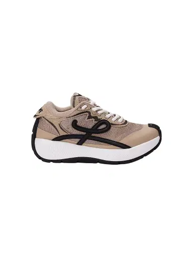 Loewe Women's Pogo Low-Top Sneakers - Beige Black White - Size 10 | Thumbnail 1 Loewe Women's Pogo Low-Top Sneakers - Beige Black White - Size 10 | Thumbnail 1