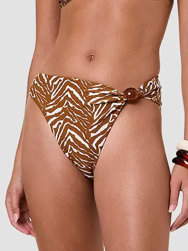 NICHOLAS Women's Salina Beaded Bikini Bottom - Abstract Animal | Thumbnail 4 NICHOLAS Women's Salina Beaded Bikini Bottom - Abstract Animal | Thumbnail 4