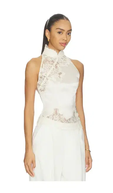 SAU LEE Elva Satin Top | Thumbnail 2 SAU LEE Elva Satin Top | Thumbnail 2