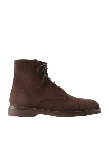 Brunello Cucinelli Suede Lace-Up Boots - Men | Thumbnail 1 Brunello Cucinelli Suede Lace-Up Boots - Men | Thumbnail 1