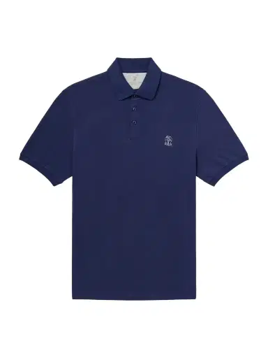 Brunello Cucinelli Logo-Print Cotton-Piqué Polo Shirt - Men | Thumbnail 1 Brunello Cucinelli Logo-Print Cotton-Piqué Polo Shirt - Men | Thumbnail 1