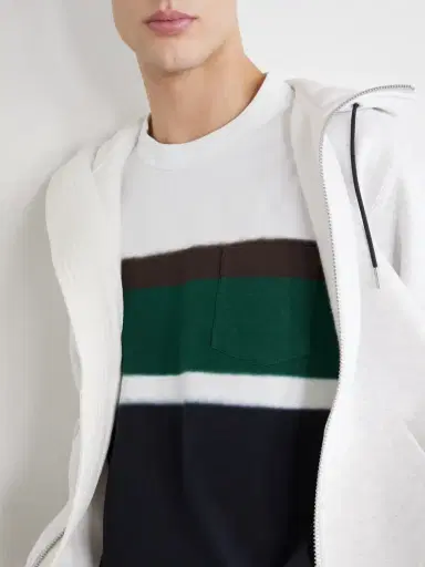 Sacai Chusen-Dyed Cotton-Jersey T-Shirt - Men | Thumbnail 5 Sacai Chusen-Dyed Cotton-Jersey T-Shirt - Men | Thumbnail 5