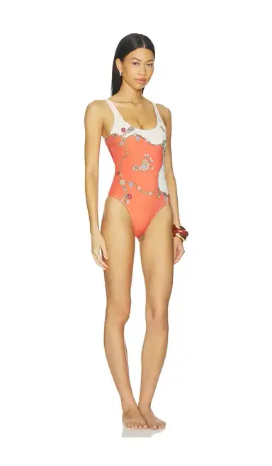 Versace One Piece Swimsuit Stolen Jewels Printed On Responsible Matt Lycra | Thumbnail 2 Versace One Piece Swimsuit Stolen Jewels Printed On Responsible Matt Lycra | Thumbnail 2
