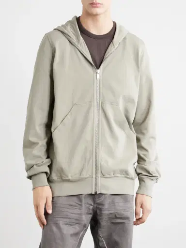 DRKSHDW by Rick Owens Gimp Cotton-Jersey Zip-Up Hoodie - Men | Thumbnail 3 DRKSHDW by Rick Owens Gimp Cotton-Jersey Zip-Up Hoodie - Men | Thumbnail 3